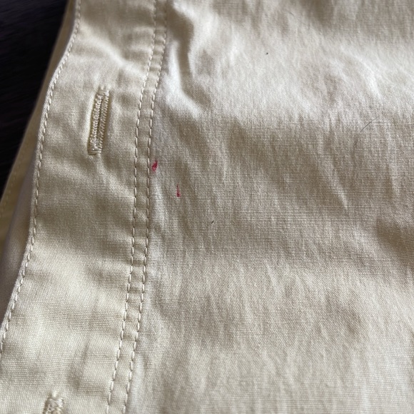 Patagonia Light Yellow Button Up Short Blouse 6 - Picture 10 of 13